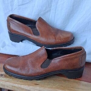 Cole Haan Chestnut Leather Slip-On Loafers Size 7.5 Brown